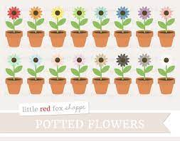 Potted Flower Clipart Flower Clip Art