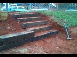 How To Build Steps Out Of Railroad Tie