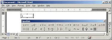 Microsoft Equation Microsoft Word 2003