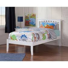Atlantic Mission Bed With Open Foot Rail White Twin