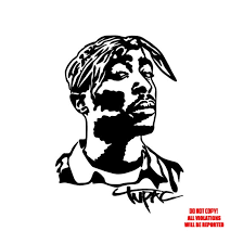2pac Tupac Shakur Vinyl Decal Sticker