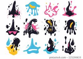 Slime Toy Icon Mucus Symbol Color