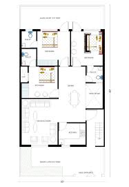 40 60 House Plan East Facing 3d 1a