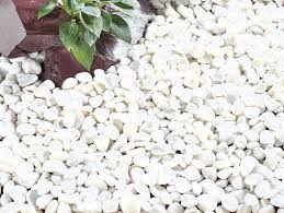 White Round C Pebbles Decorative