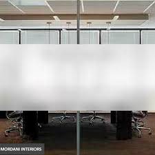 White Opaque Frosted Glass Partition