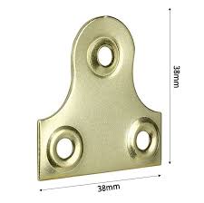 Brass Plated Picture Plate Hanger 38mm Wide