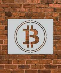 Bitcoin Cryptocurrency Stencil Uk