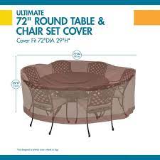 Round Table And Chair Set Cover
