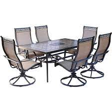 Hanover Monaco 7 Piece Aluminum Outdoor