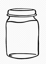 Hd Black Line Jar Glass Icon Png Icon