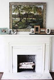 White Color Pallet Home Fireplace