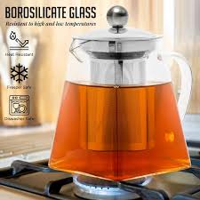 Ovente 3 Cup Glass Tea Pot With