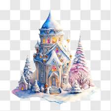 Snowy Castle In A Winter Wonderland Png