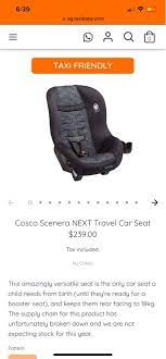 Cosco Scenera Next Travel Carseat