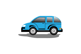 Family Car Icon Vector Design Color