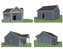 22x24 Guest House Plan Tiny Small House