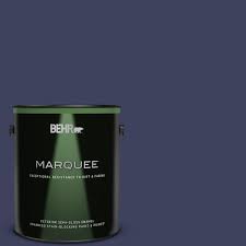 1 Gal Home Decorators Collection Hdc Md 01 Majestic Blue Semi Gloss Enamel Exterior Paint Primer