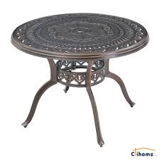 Clihome Cast Aluminum Patio Table Round