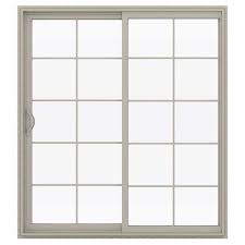 72 In X 80 In V 2500 Desert Sand Vinyl Left Hand 10 Lite Sliding Patio Door