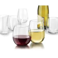 Libbey Stemless Wine Glasses Set Of 12