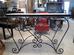 Vintage French Iron Garden Table With