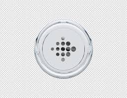 3d Rendering Fitbit Icon Silver Glossy
