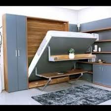 King Size Plywood Murphy Bed With Desk