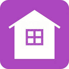 House Flat Round Corner Icon Iconbunny