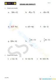 Solving Algebraic Equations Worksheet