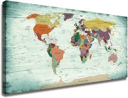 Map Wall Art Decor Pictures Map