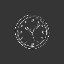 Wall Clock Drawing Vector Images Over