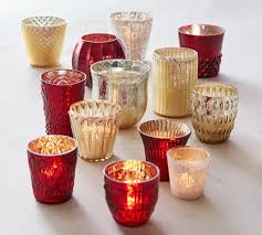 Pottery Barn Mercury Glass Candle