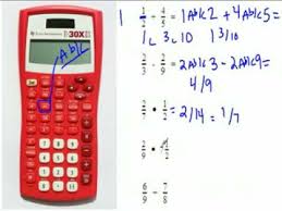 Fractions Using A Calculator