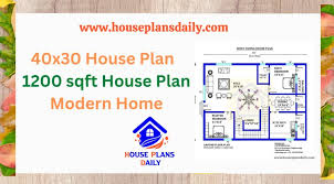 40x30 House Plan 1200 Sqft House Plan