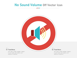 No Sound Volume Off Vector Icon Ppt