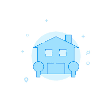 Cottage With Garage Vector Icon Flat