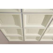 Madison Sand 2 Ft X 2 Ft Lay In Coffered Ceiling Panel Case Of 6