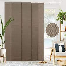 Texture Tahini Panel Track Blinds