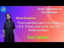 Linear Equations Word Problems Class