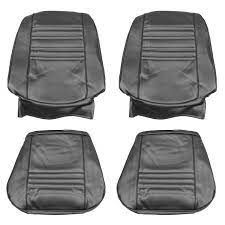 Seat Upholstery 1967 Chevelle El Camino Beaumont Front Buckets Pui Black Bk Pui 67as10u