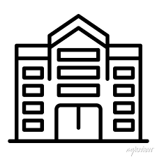 Office City Building Icon Outline