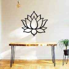 Metal Lotus Flower Wall Art Metal Wall