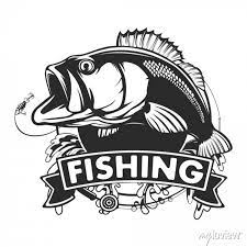 Fishing Bass Logo Bass Fish With Rod