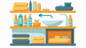 Modern Bathroom Interior Organizer