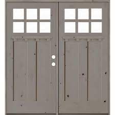 Double Wood Prehung Front Door