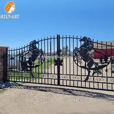 Modern Wrought Iron Gate With Exquisite