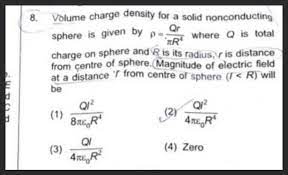Volume Charge Density For A Solid