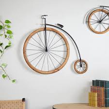Brown Penny Farthing Bike Wall Decor