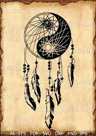 Vector Dreamcatcher Yin And Yang