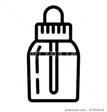 Vape Liquid Bottle Icon Outline Style